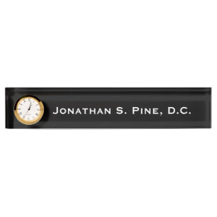 Chiropractor Personalised Desk Nameplate