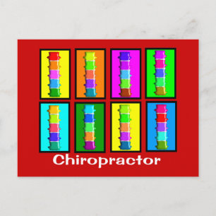 Chiropractor Popart  Gifts Postcard