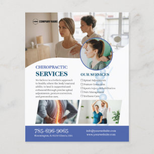 Chiropractor Services Custom Flyer