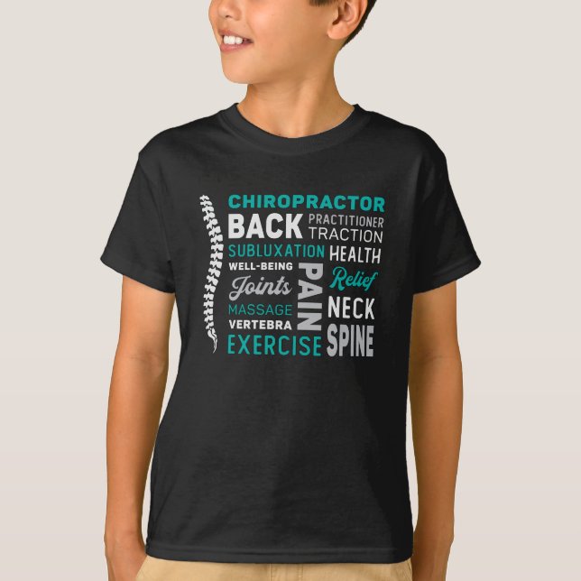 Chiropractor Spine Chiro Medicine Chiropractic T-Shirt (Front)