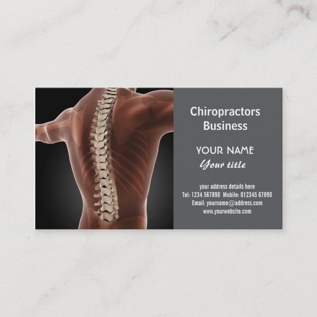 Chiropractors Business Card (Front)