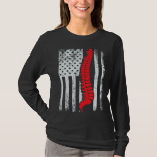 chiropractors USA Flag spines for chiropractic 1 T-Shirt