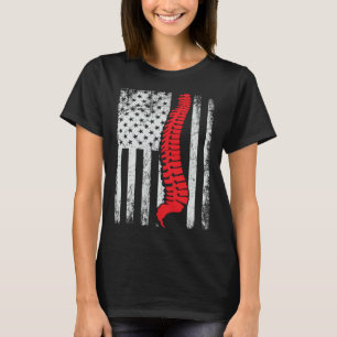 chiropractors USA Flag spines for chiropractic 1 T-Shirt