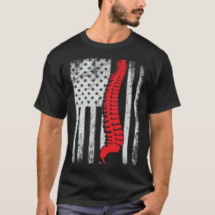 chiropractors USA Flag spines for chiropractic 1 T-Shirt