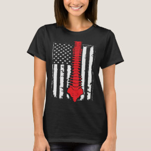 chiropractors USA Flag spines for chiropractic 2 T-Shirt