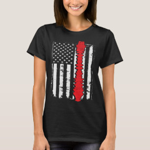 chiropractors USA Flag spines for chiropractic T-Shirt