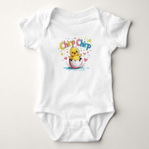Chirp Chirp Baby Chick Easter Outfit Bodysuit
