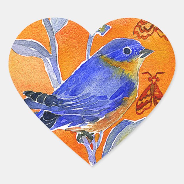 'Chirp' Heart Sticker (Front)