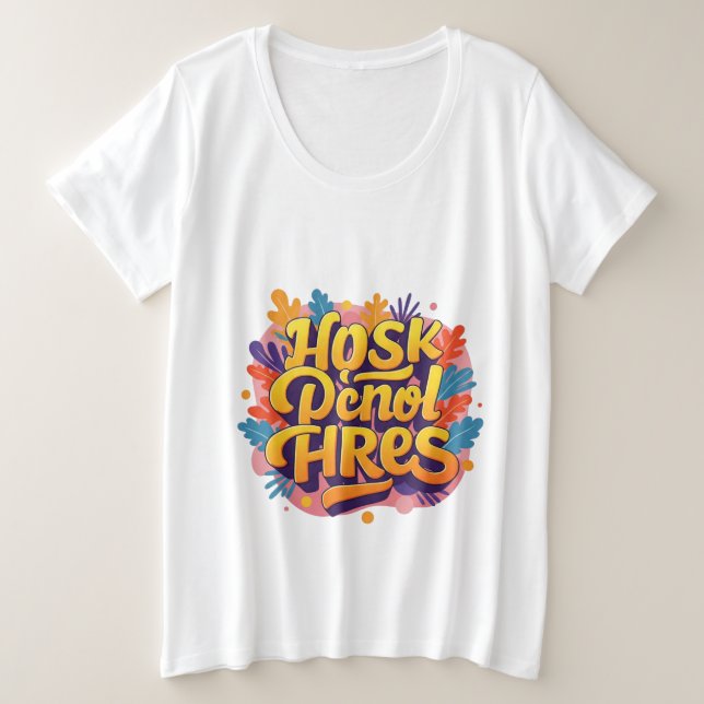 chirp into cheerfulness  plus size T-Shirt (Design Front)