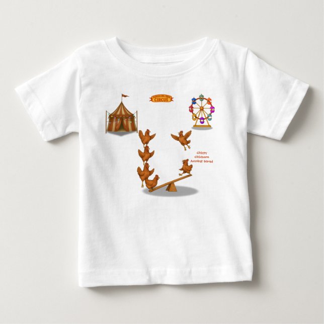 Chirpy Chickens acrobat squad Baby T-Shirt (Front)