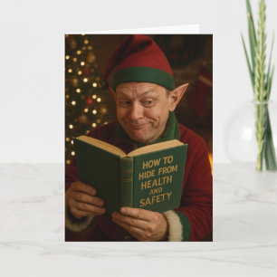 Chirstmas card 'How to hide from Health & Safety'