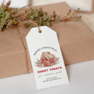 Chirstmas Gingerbread House Favor Gift Tag
