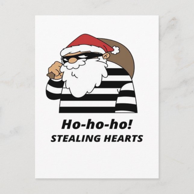 chirstmas stealing heart  postcard (Front)