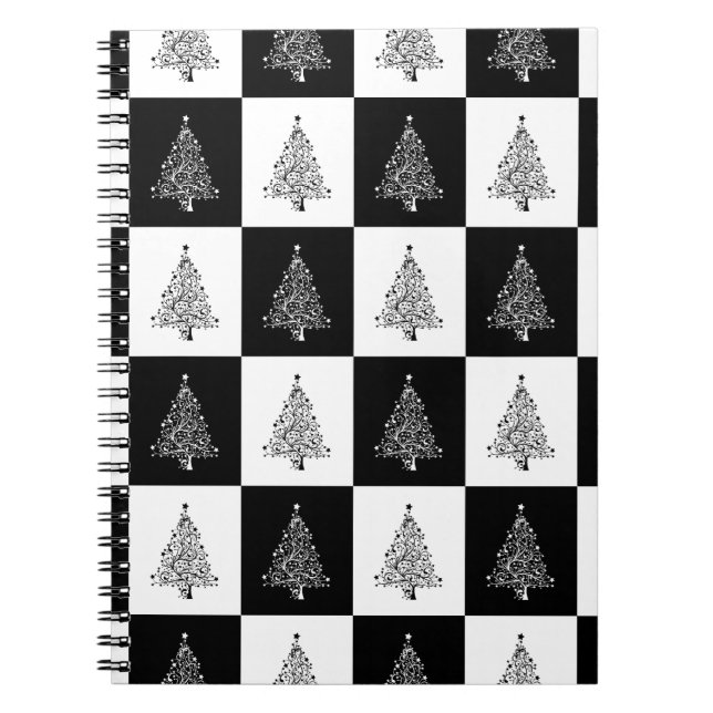 Chirstmas Tree Chess Spiral Notebook (Front)