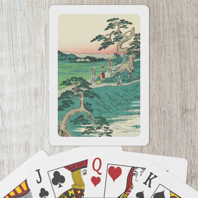 Chiryuu, Japan: Vintage Woodblock Print Playing Cards (Chiryuu, Japan Playing Cards- Table View)