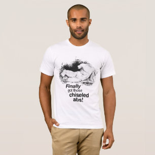 Chiseled Abs Marble Statue T-Shirt