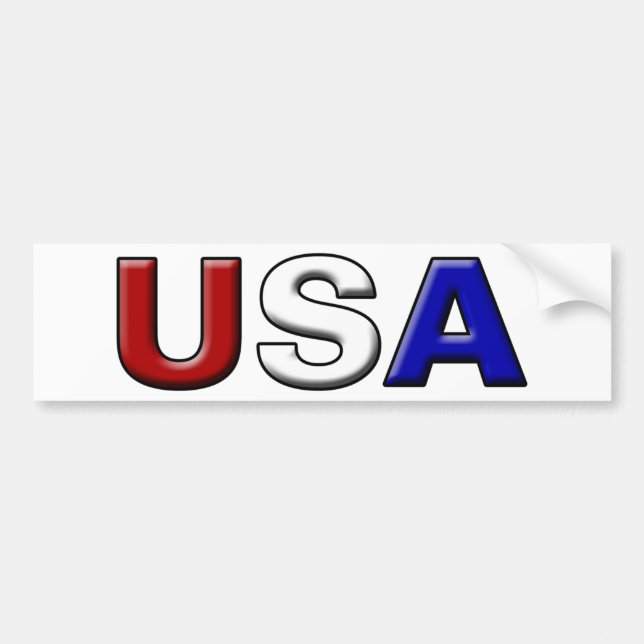 Chiseled USA Bumper Sticker (Front)