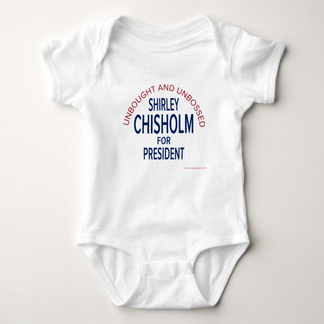 Chisholm Unbossed-1972 Baby Bodysuit (Front)