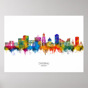 Chișinău Moldova Skyline Poster