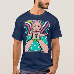Chisme Art Portrait of Young Woman Gossip Vibe T-Shirt