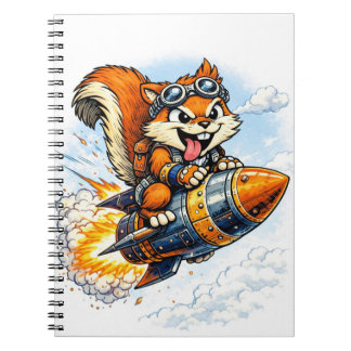 Chispa the Rocket Squirrel Spiral Notebook