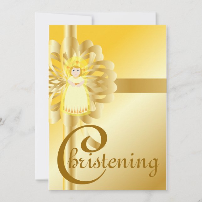 Chistening  -Customise Invitation (Front)
