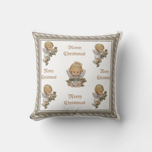 Chistmas Angel Decorative Pillow (Front)