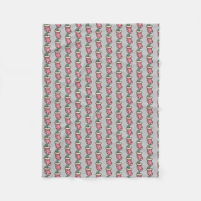 chistmas stocking fleece blanket (Front)