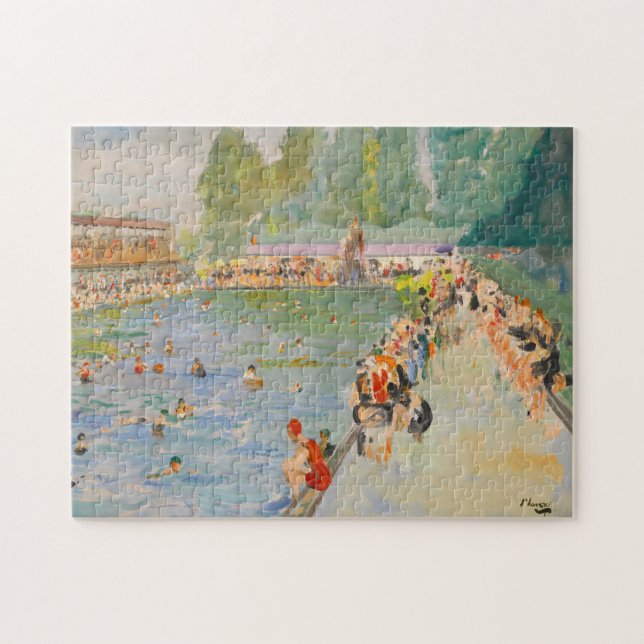 Chiswick Baths | Sir John Lavery Jigsaw Puzzle (Horizontal)