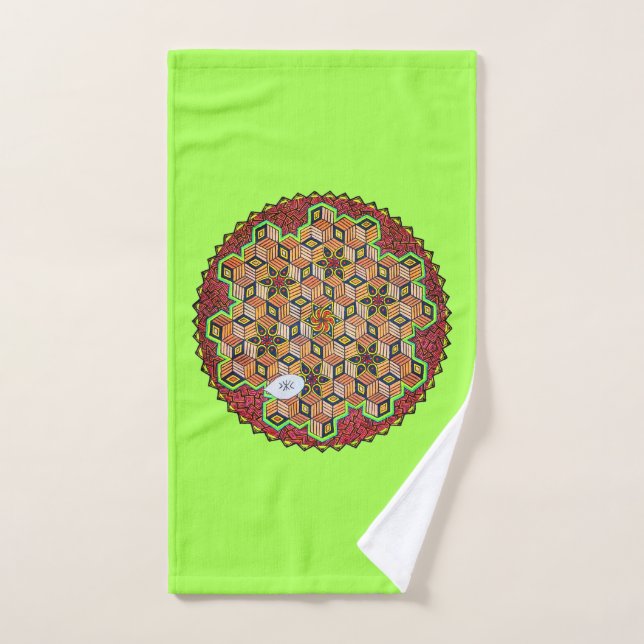 "Chitta Vritti Nirodha" Bath Towel Set (Hand Towel)