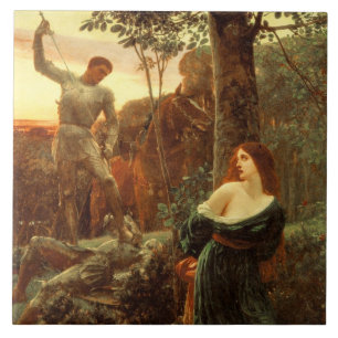 Chivalry (by Frank Dicksee) Tile