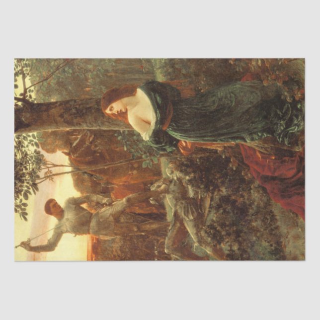 Chivalry (by Frank Dicksee) Tissue Paper (Front)