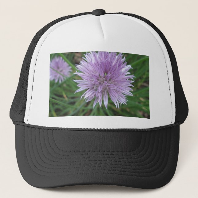 Chive Blossom Trucker Hat (Front)