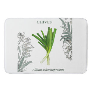 Chives — Allium schoenoprasum Bath Mat