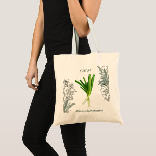 Chives — Allium schoenoprasum Tote Bag