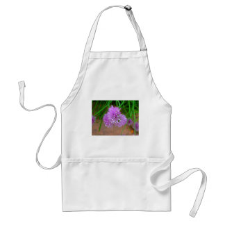 Chives with Purple Flower Blossoms Standard Apron