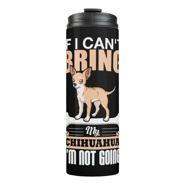 Chiwawa Gift Chihuahua Chi Dog Owner Thermal Tumbler (Front)