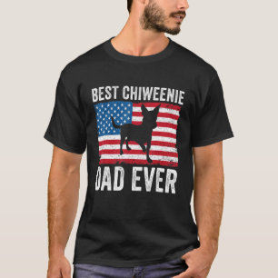 Chiweenie Dad Chiweenie  Owner 4th Of July Patriot T-Shirt