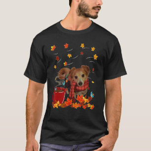 Chiweenie  Fall  Chocolate  Hot   Dog Autumn T-Shirt
