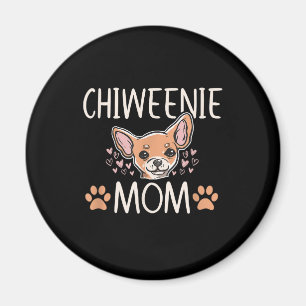 chiweenie mum chihuahua cute dog owner love lover magnet