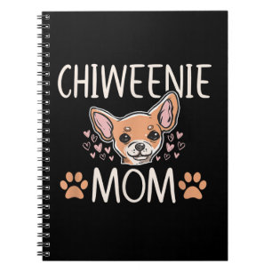 chiweenie mum chihuahua cute dog owner love lover notebook