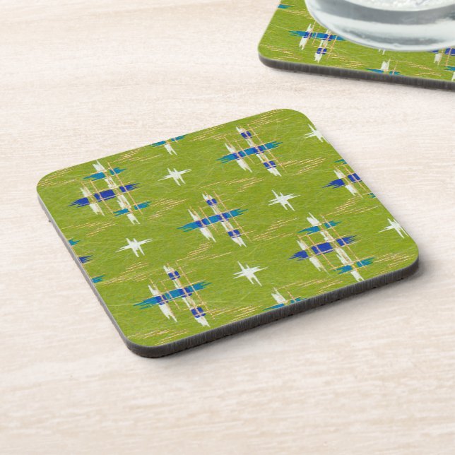 Chiyogami Japan Washi Rice Paper Barware Coaster (Left Side)