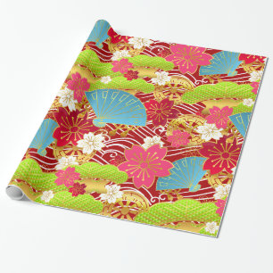 Chiyogami style Giftwrap Wrapping Paper