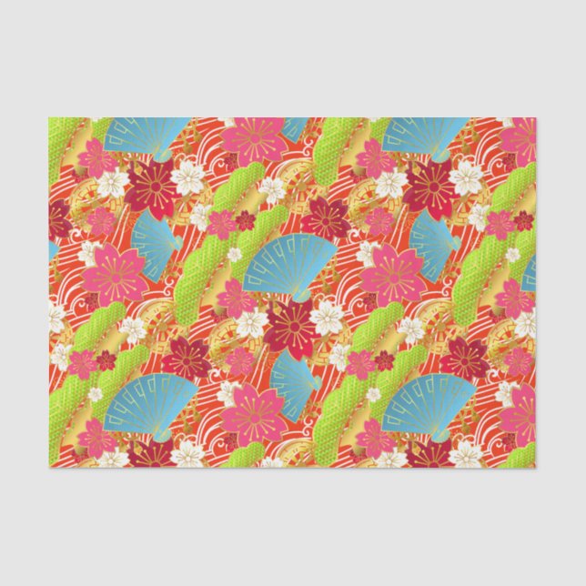 Chiyogami style tissue Paper (Front)