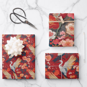 Chiyogami Yuzen Washi Style pattern Wrapping Paper Sheet