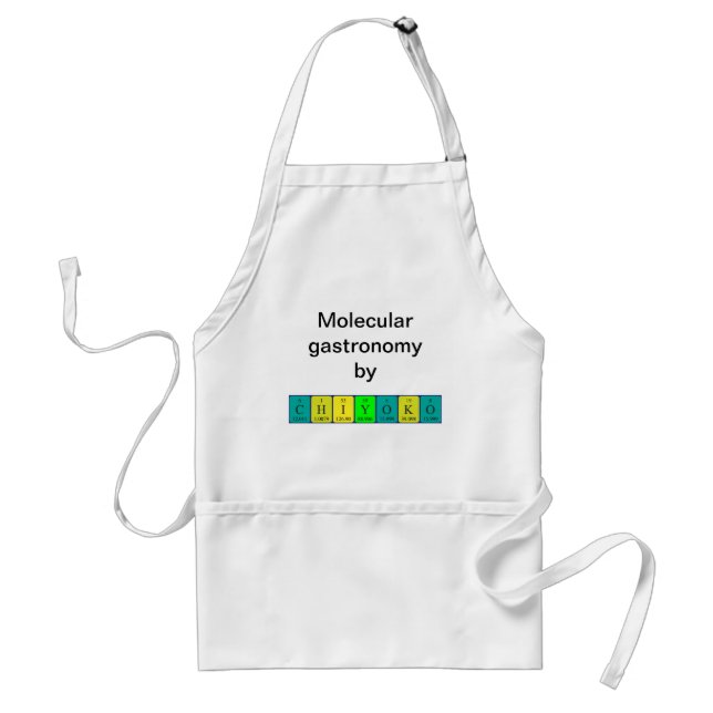 Chiyoko periodic table name apron (Front)