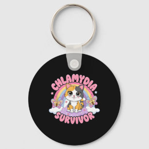 Chlamydia Survivor Cat Meme Funny Shirts For Men A Key Ring