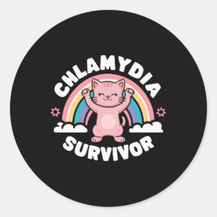 Chlamydia Survivor  Classic Round Sticker