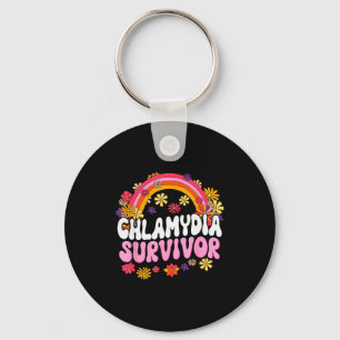 Chlamydia Survivor Funny Graphic  Key Ring