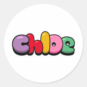 Chloe Classic Round Sticker